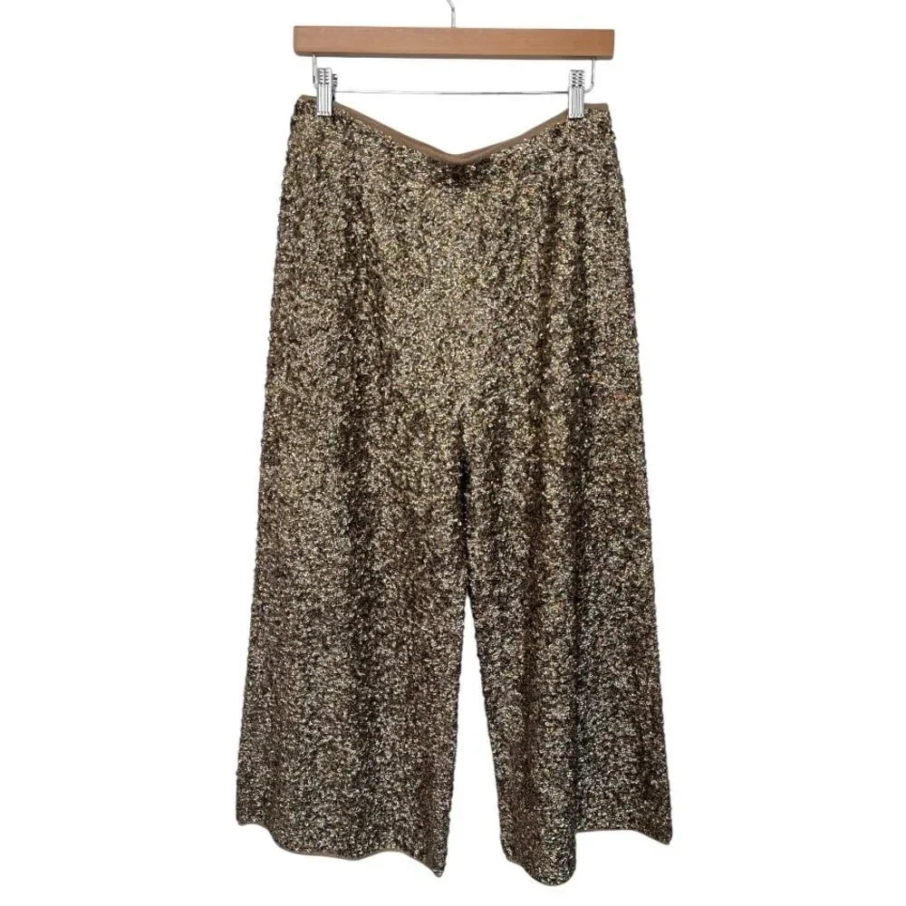 RARE J. Crew Collection | E5538 Sequin Sweater Merino Wool Blend Pants 8‎